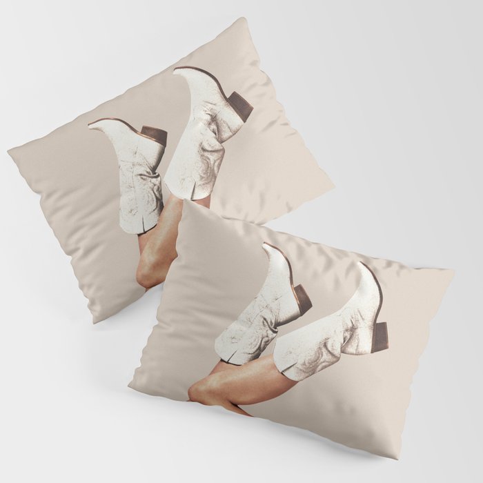 These Boots - Neutral Beige Pillow Sham Gallery Image 3