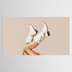 These Boots - Neutral Beige Tablecloth Gallery Image 2