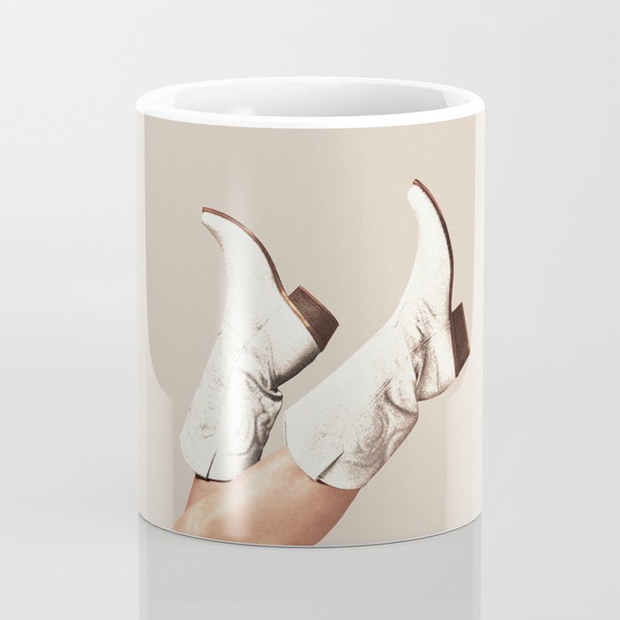 These Boots - Neutral Beige Coffee Mug Gallery Image 4