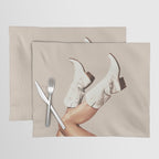These Boots - Neutral Beige Placemat Gallery Image 1