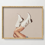 These Boots - Neutral Beige Serving Tray Gallery Image 1