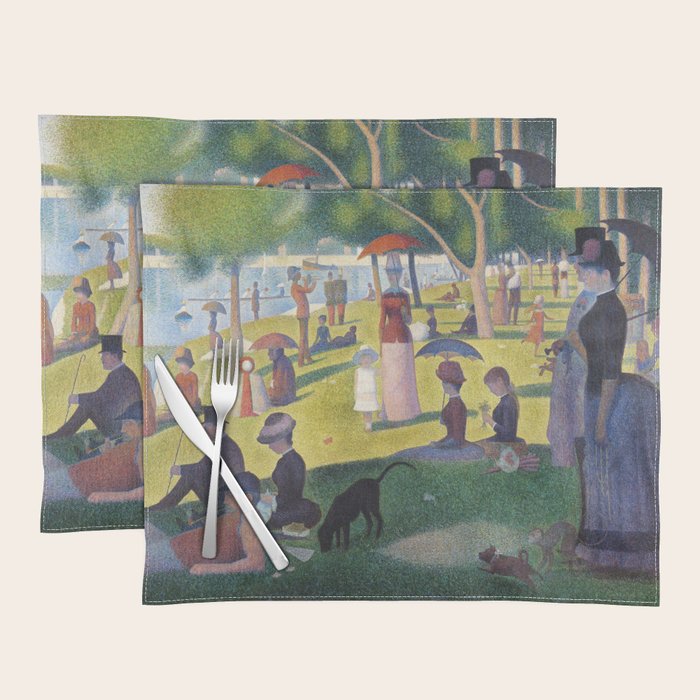 A Sunday on La Grande Jatte by Georges Seurat, 1884 Placemat Gallery Image 1
