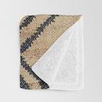 Traditional Moroccan Rug Design Throw Blanket Gallery Image 3