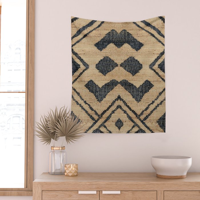 Traditional Moroccan Rug Design Wall Tapestry Gallery Image 2