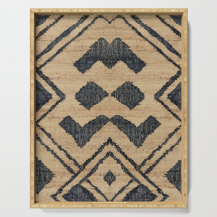 Traditional Moroccan Rug Design Serving Tray Gallery Image 1