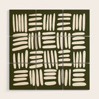 Boho (Olive Green) Wood Wall Art Gallery Image 1