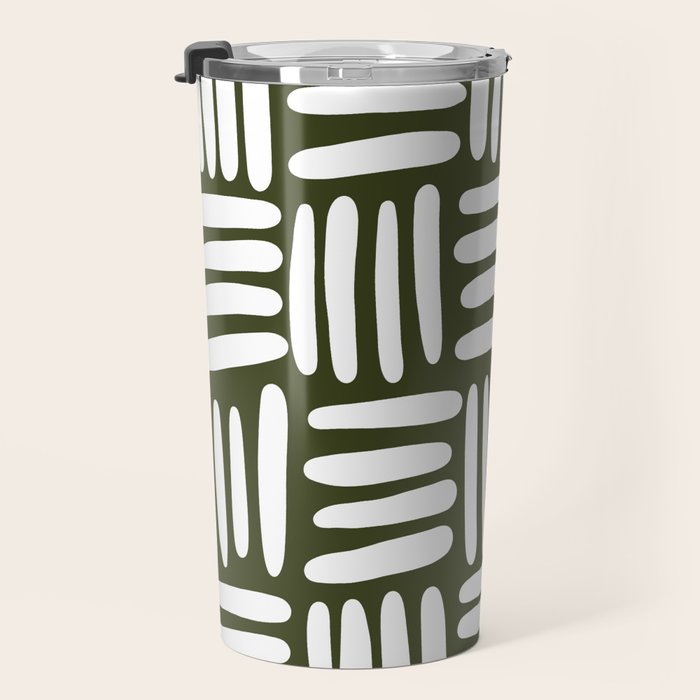 Boho (Olive Green) Travel Mug Gallery Image 3