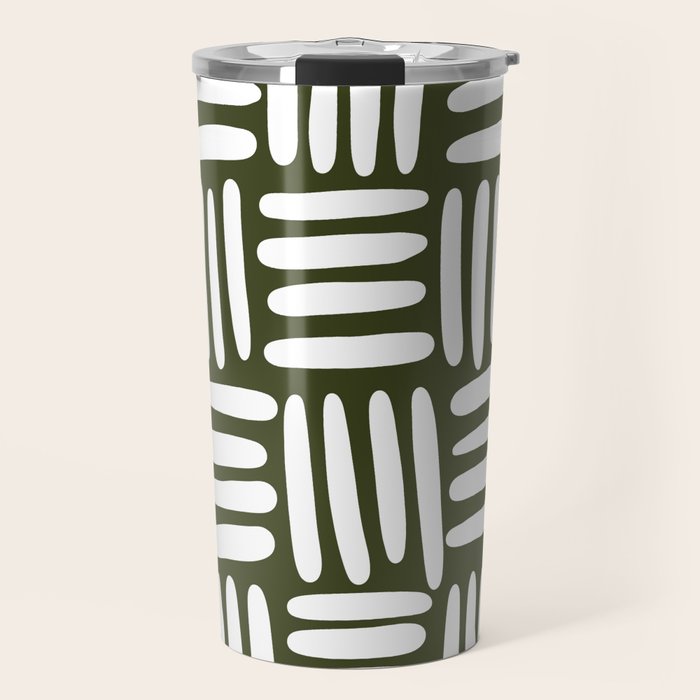 Boho (Olive Green) Travel Mug Gallery Image 1