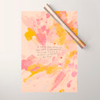 "O How Beautifully You Are Learning To Live Fully Right Where You Are." Wrapping Paper Gallery Image 1