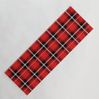 Red + Black Plaid Yoga Mat Gallery Image 1