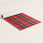 Red + Black Plaid Yoga Mat Gallery Image 2
