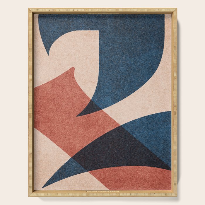 ABSTRACT ALPHABET / Gothic D Serving Tray Gallery Image 1