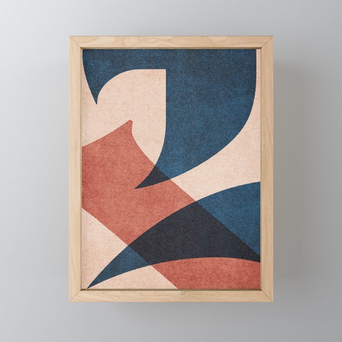 ABSTRACT ALPHABET / Gothic D Mini Art Print Gallery Image 1