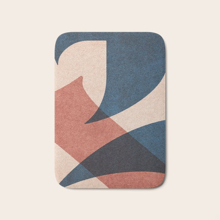 ABSTRACT ALPHABET / Gothic D Bath Mat Gallery Image 1