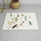 Insects frogs and a snail Rug Gallery Image 1
