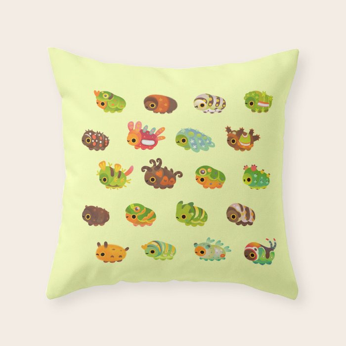 Caterpillar Throw Pillow Gallery Image 1