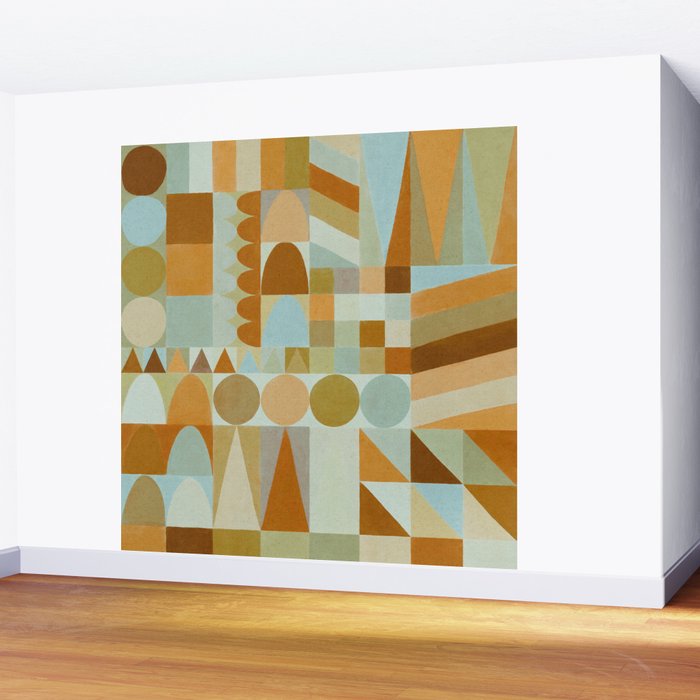 Geometric Shapes & Colors #2 Wall Mural Gallery Image 2