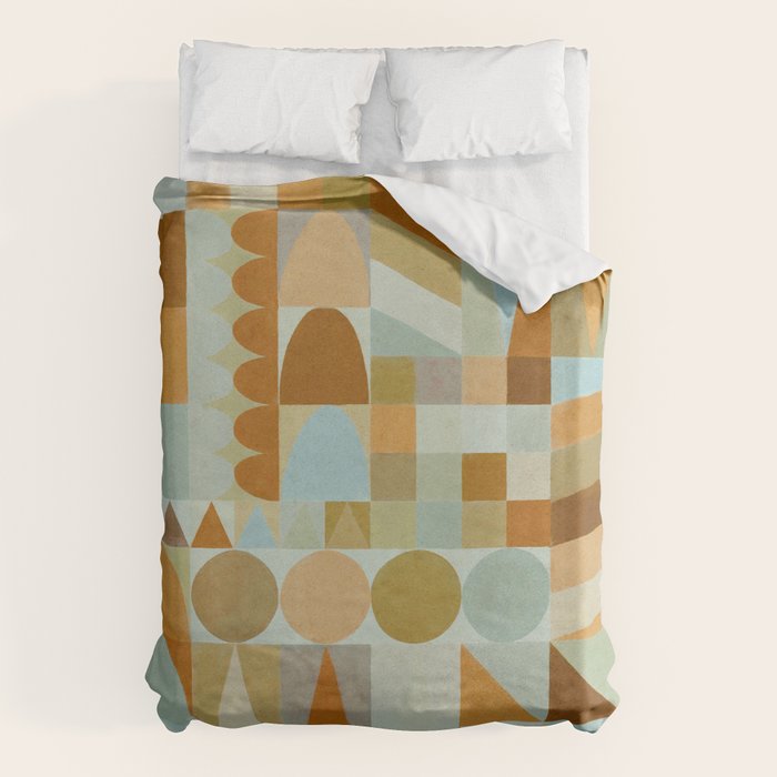 Geometric Shapes & Colors #2 Duvet Cover Gallery Image 1