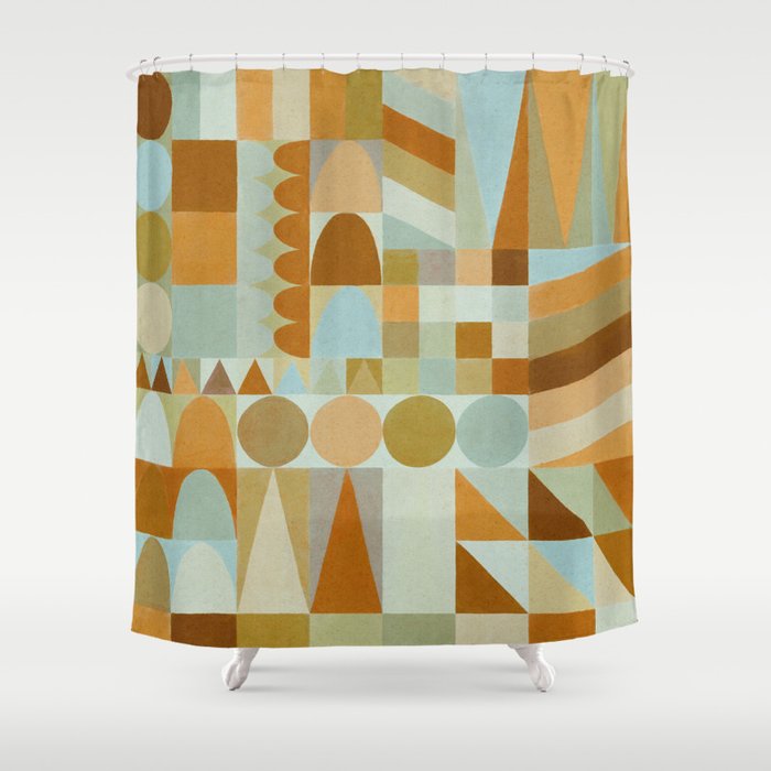 Geometric Shapes & Colors #2 Shower Curtain Gallery Image 1