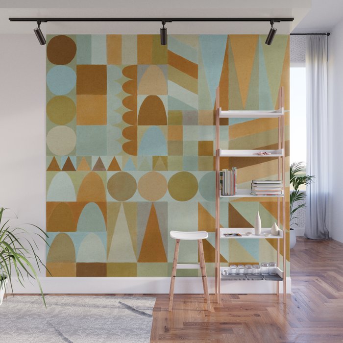 Geometric Shapes & Colors #2 Wall Mural Gallery Image 1