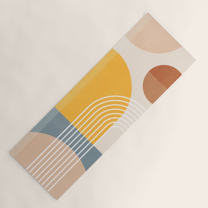 Minimal Geometric Shapes 164 Yoga Mat Gallery Image 1