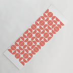 Mid Century Modern Geometric 04 Living Coral Yoga Mat Gallery Image 1