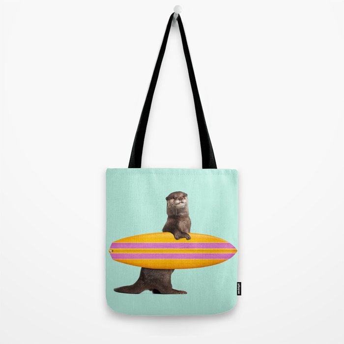 SURFING OTTER Tote Bag Gallery Image 2