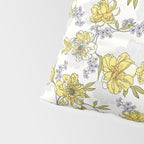Luxurious pattern with yellow flowers Pillow Sham Gallery Image 4