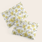 Luxurious pattern with yellow flowers Pillow Sham Gallery Image 3