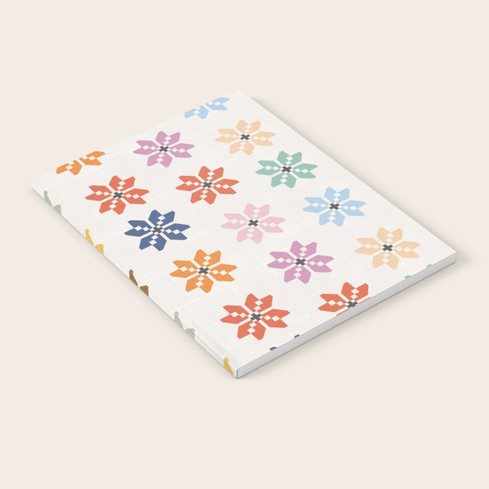 Elegant Pastel Festive Stars Pattern Notebook Gallery Image 1