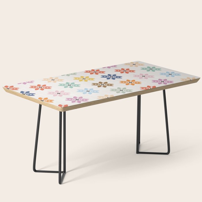 Elegant Pastel Festive Stars Pattern Coffee Table Gallery Image 1