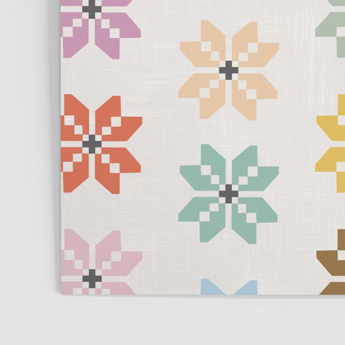 Elegant Pastel Festive Stars Pattern Poster Gallery Image 3