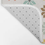 Elegant Pastel Festive Stars Pattern Bath Mat Gallery Image 2