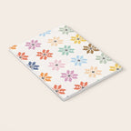 Elegant Pastel Festive Stars Pattern Notebook Gallery Image 3
