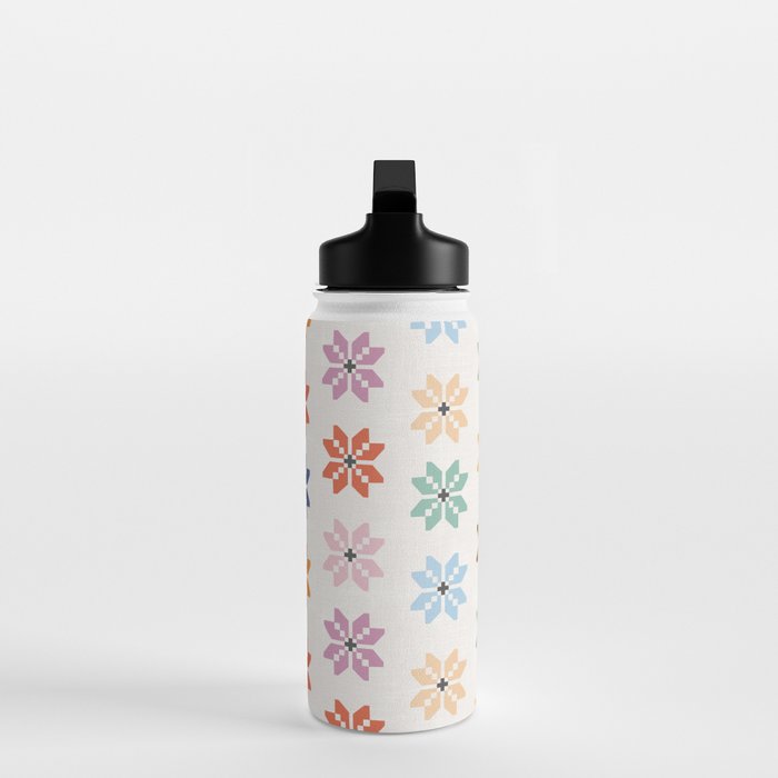 Elegant Pastel Festive Stars Pattern Water Bottle Gallery Image 3