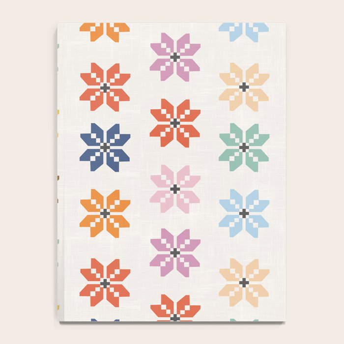 Elegant Pastel Festive Stars Pattern Notebook Gallery Image 4