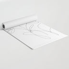 Poppies Minimal Line Art Yoga Mat Gallery Image 2