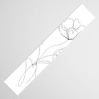 Poppies Minimal Line Art Table Runner Gallery Image 3