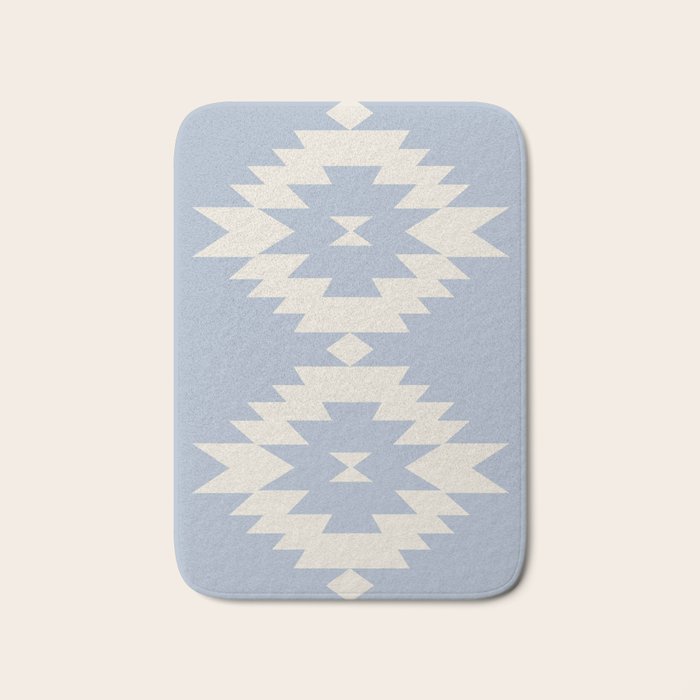 Southwestern Minimalism - Sky Blue Bath Mat Gallery Image 1