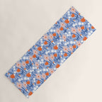 Red and blue spring flowers  Yoga Mat Gallery Image 1