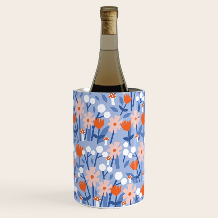 Red and blue spring flowers  Wine Chiller Gallery Image 3