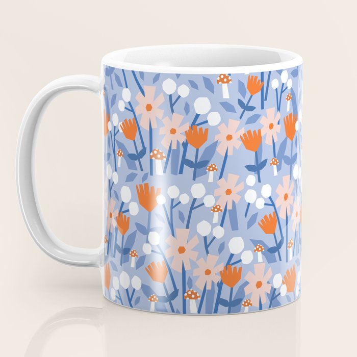 Red and blue spring flowers  Coffee Mug Gallery Image 3