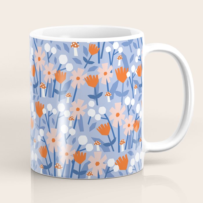 Red and blue spring flowers  Coffee Mug Gallery Image 1
