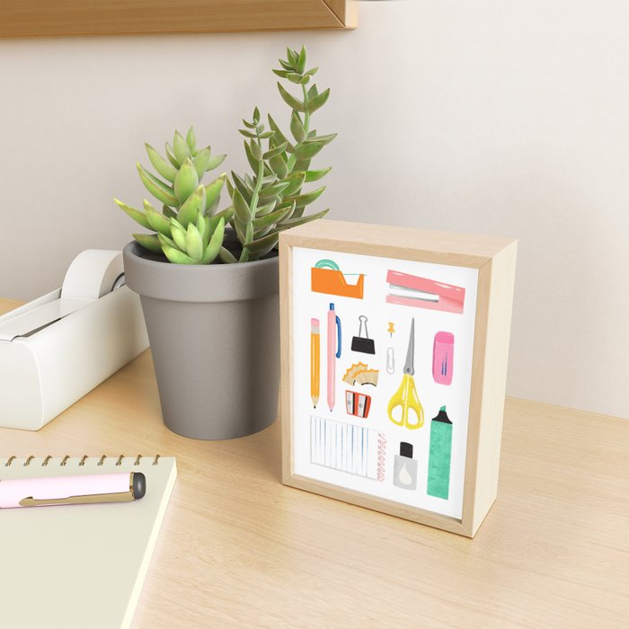 Office Supplies Mini Art Print Gallery Image 2