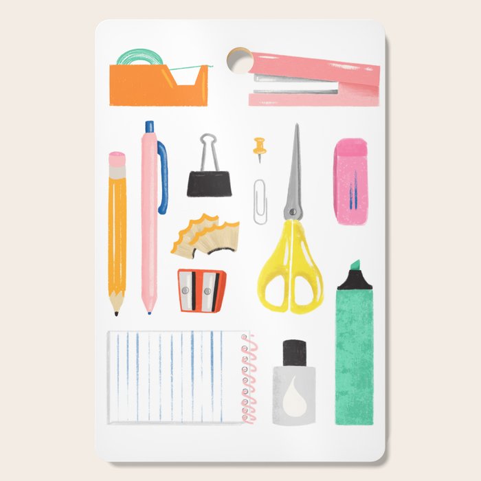 Office Supplies Cutting Board Gallery Image 1