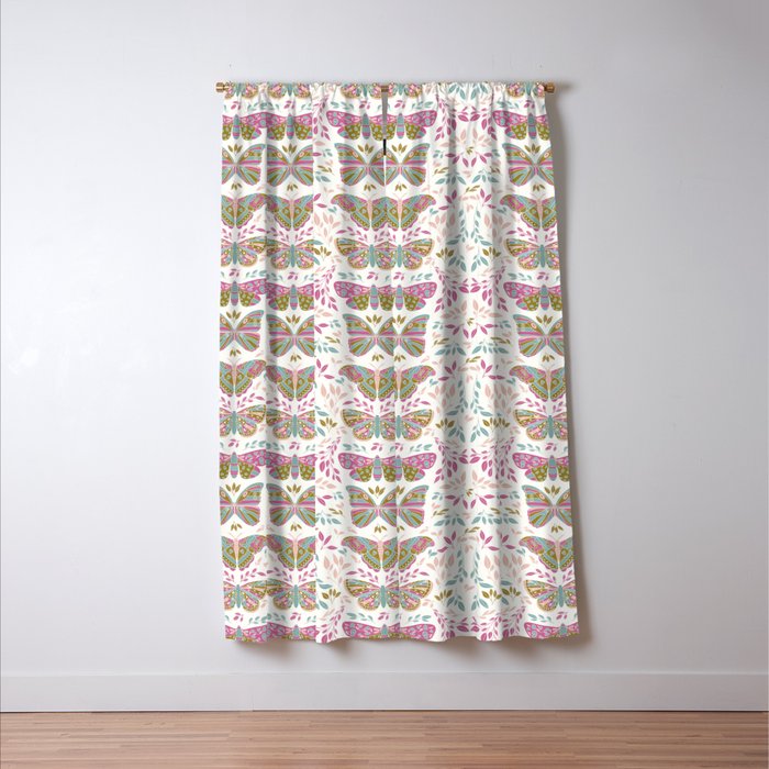 Vintage Butterflies  Window Curtain Gallery Image 3