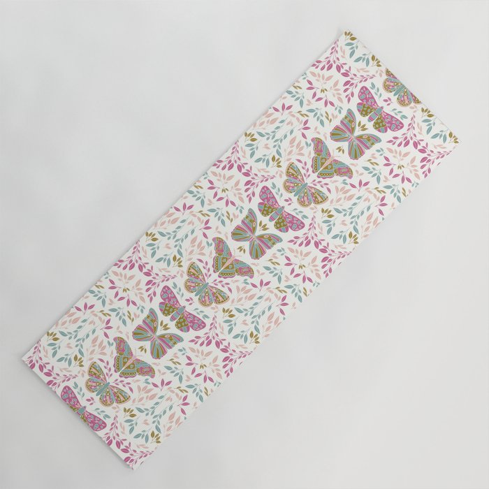 Vintage Butterflies  Yoga Mat Gallery Image 1