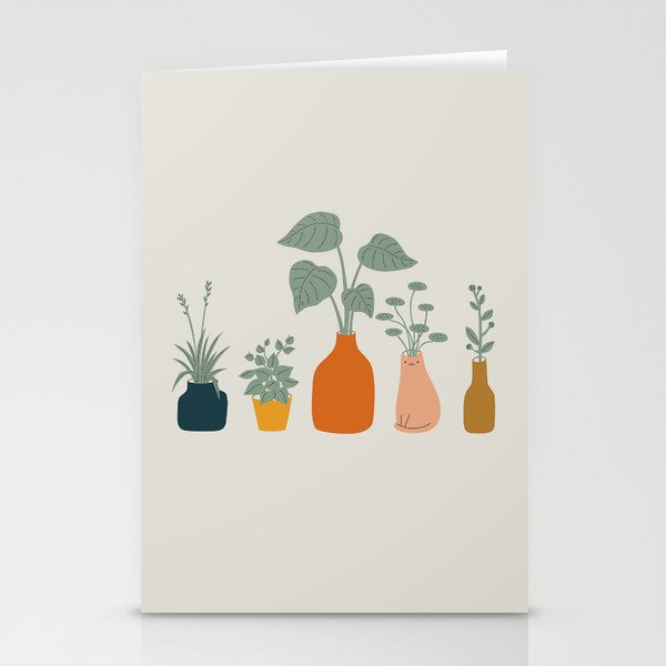 Cat and Plant 9 Stationery Card Gallery Image 2