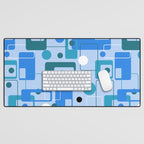 Mid Century Modern 74.2 Desk Mat Gallery Image 1