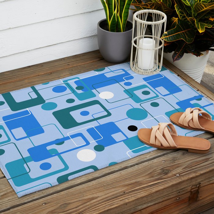 Mid Century Modern 74.2 Outdoor Rug Gallery Image 2
